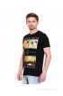 Celio Black Round Neck T Shirt